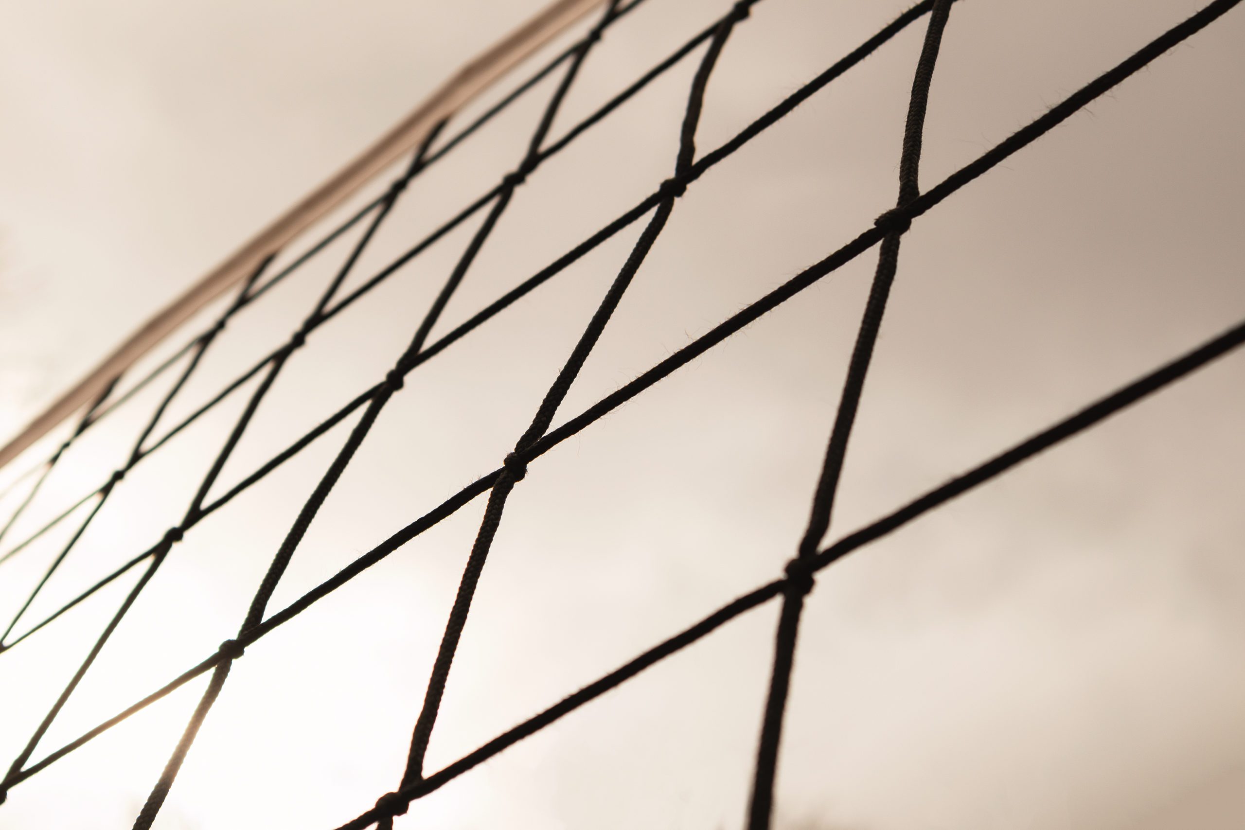 Details of net from tennis or volleyball courtyard.